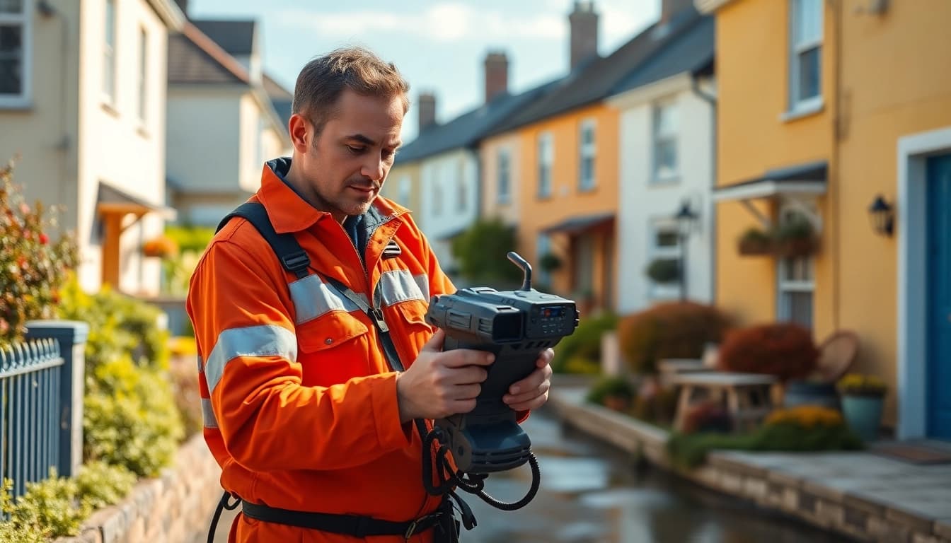 Professional leak detection technician assessing water leaks in Cornwall.