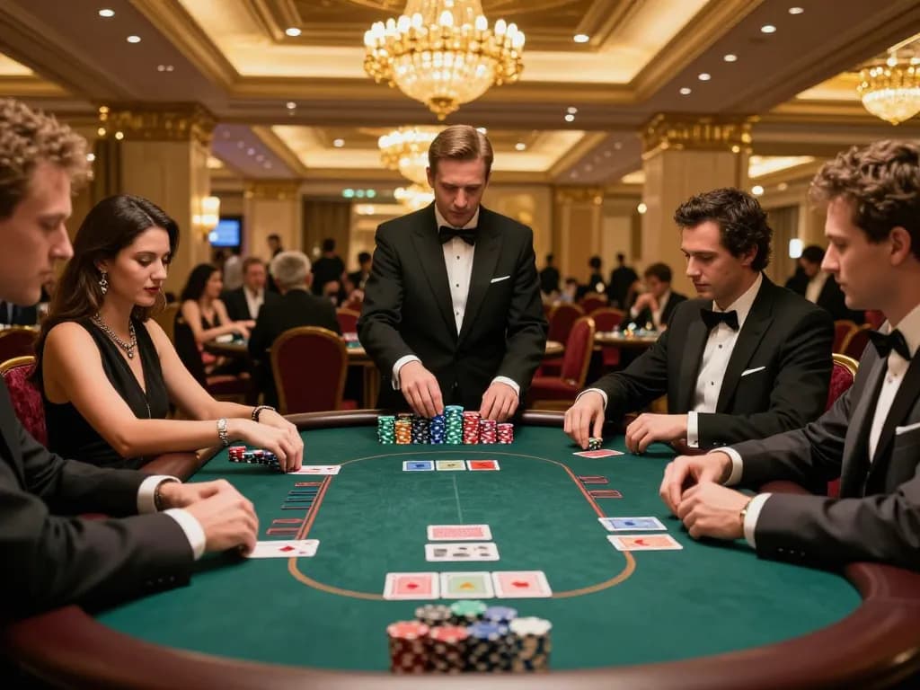 Players engage in high-stakes poker at LUCK8, highlighting strategy and excitement.