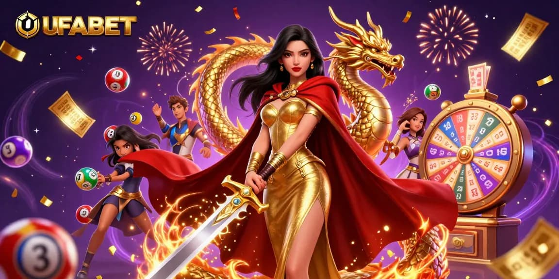Experience the excitement of UFABET through dynamic gaming elements and a captivating warrior queen.