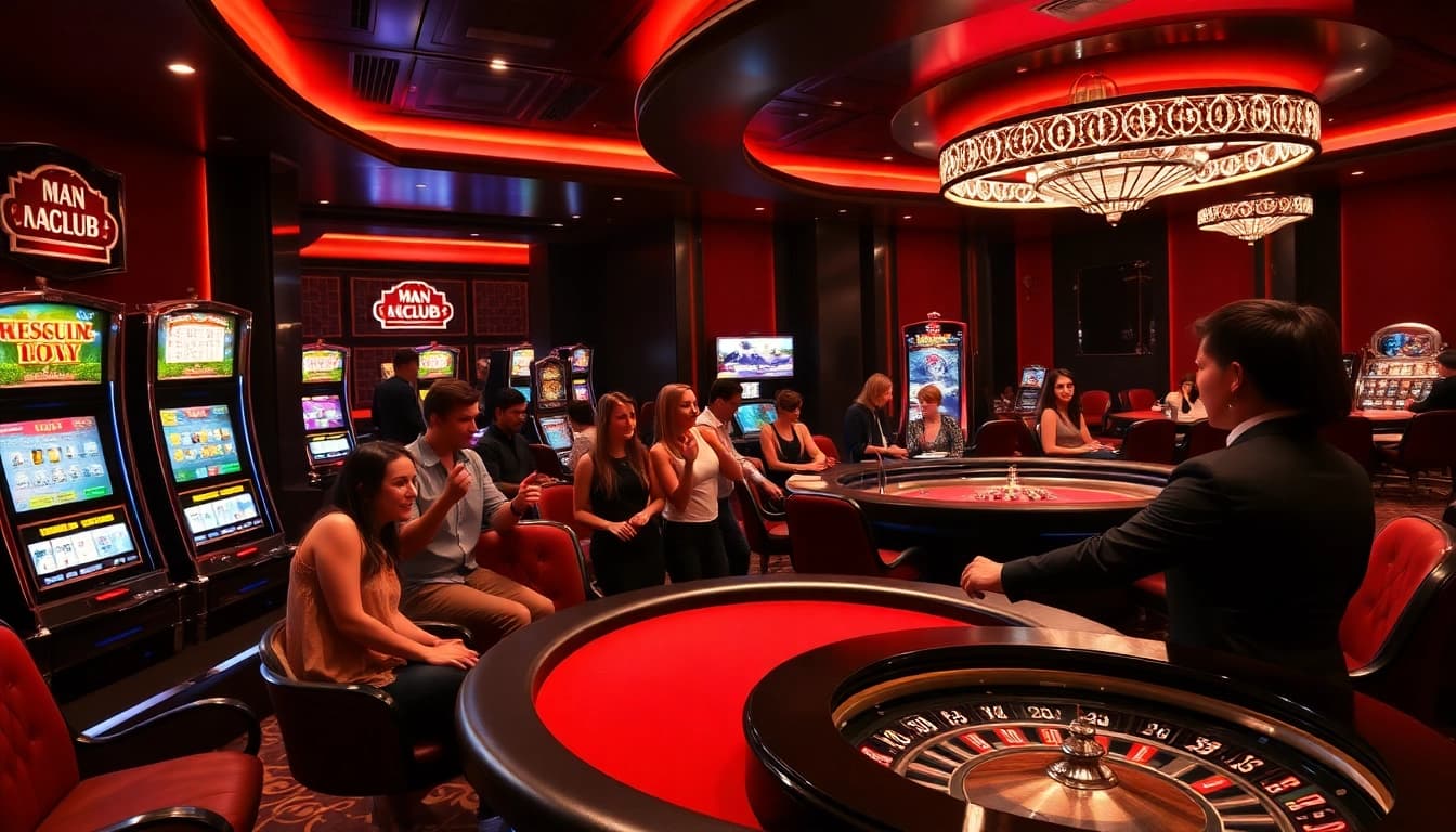 Experience the excitement at the MAN CLUB casino, featuring thrilling games and sophisticated decor.
