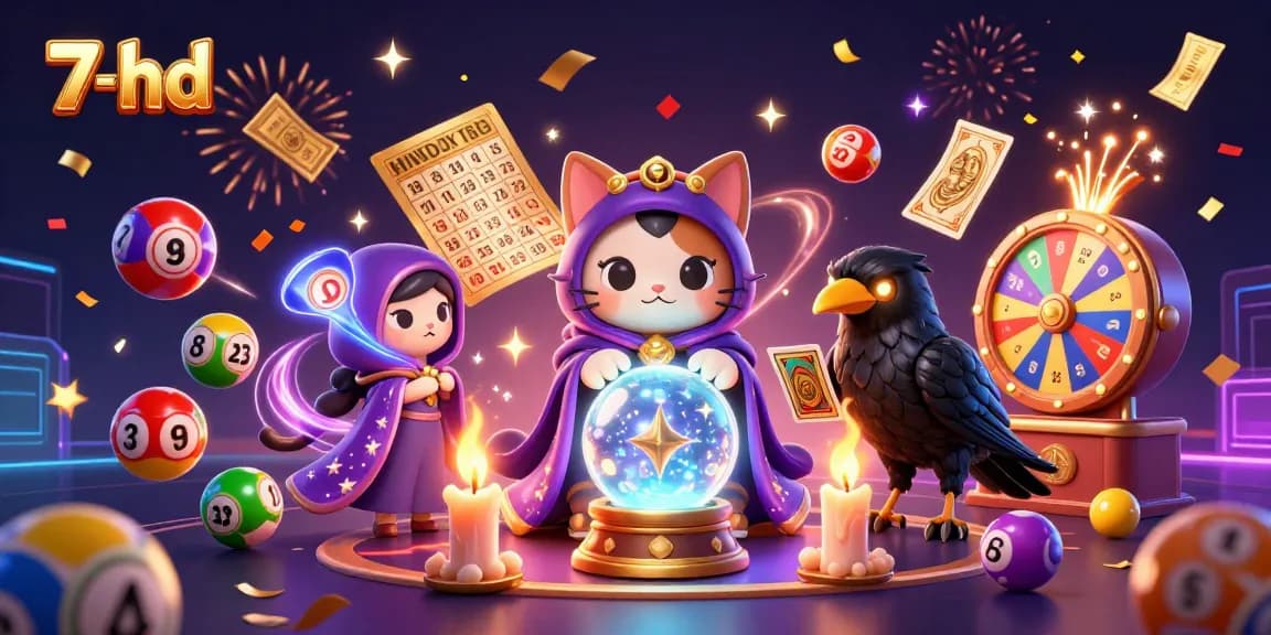Experience thrilling gaming excitement with 7-hd's dynamic gambling scene of mystical characters and energetic elements.