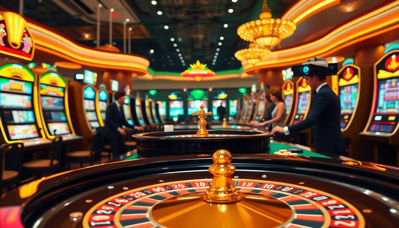 Experience the thrill of casino gaming at https://www.6l777.org/ with vibrant roulette tables and excited players.