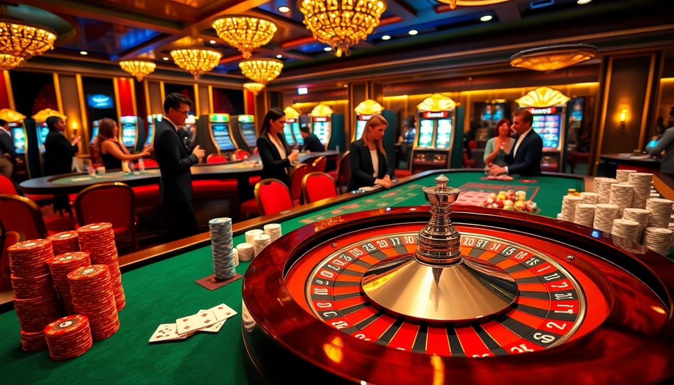 Experience the excitement of go88 with winning gamblers at the casino table amid luxury and gaming thrills.
