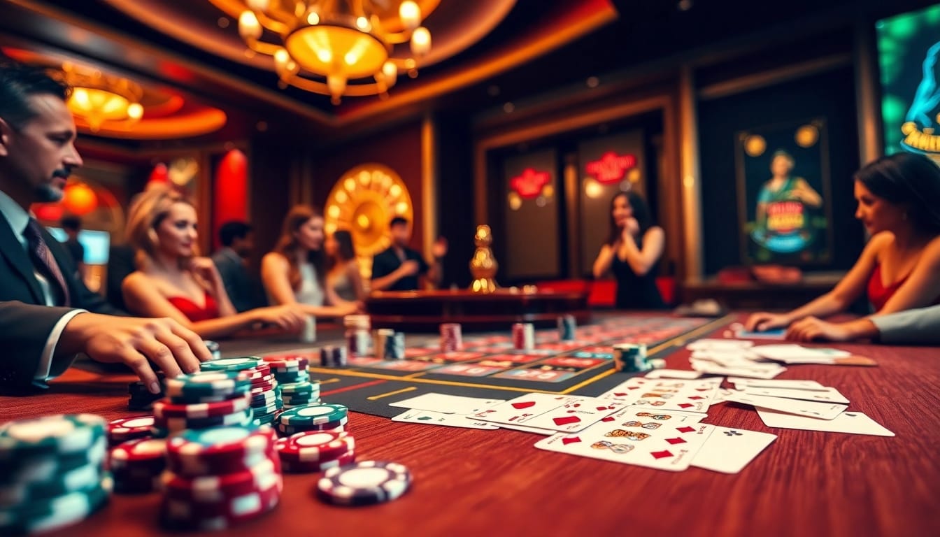 Experience the thrill of live casino action at bj88b.com with vibrant poker games and roulette tables.