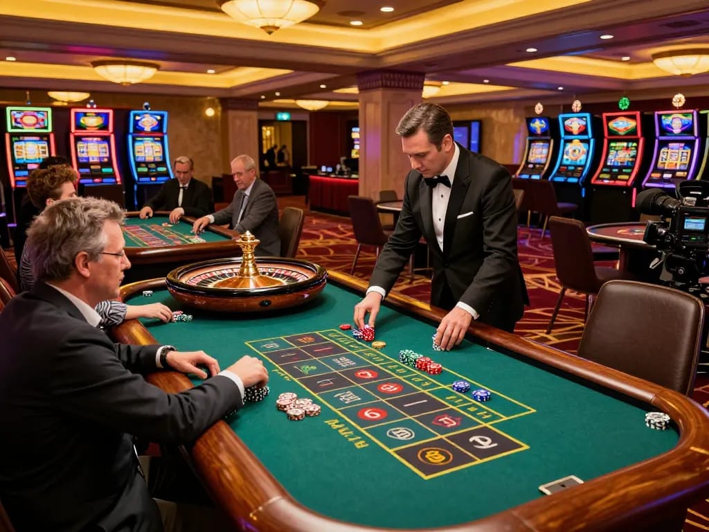 Experience the excitement of placing bets at the trang chủ S8 roulette table, surrounded by a vibrant casino atmosphere