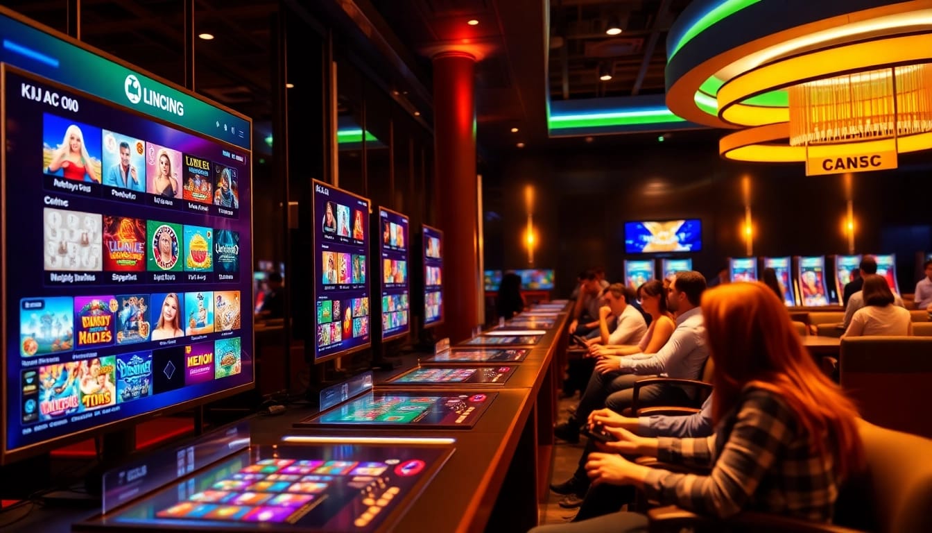 KJC AC gaming environment with modern interface and innovative casino games.