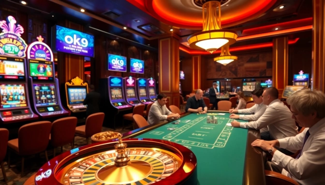 Experience high-stakes gaming at ok9 casino, with thrilling slot machines and captivating poker action.