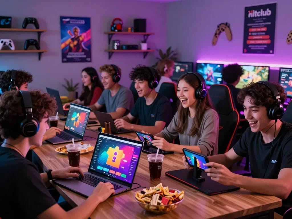 Players engaged in gaming at https://hitclub68s.com/ in a lively, welcoming environment showcasing diverse game offerings.