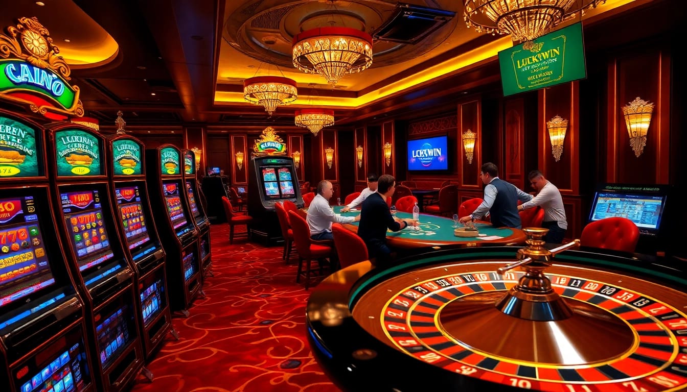 Experience the excitement of luckywin lottery result in a luxurious casino setting filled with thrill.