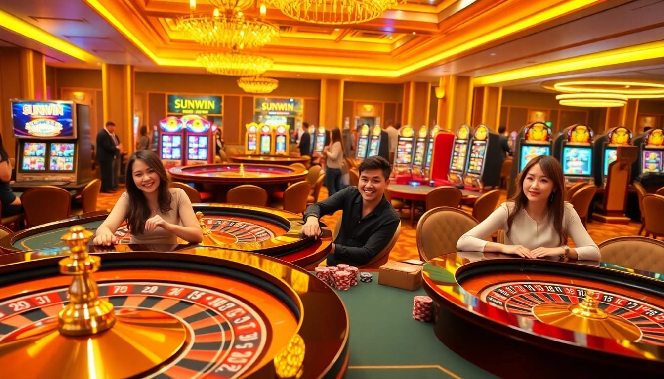 Experience exhilarating gameplay at SUNWIN, featuring engaging casino tables and dynamic slot machines.