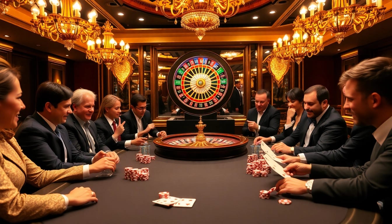 DF999 poker table engaging players in a thrilling high-stakes game of chance.