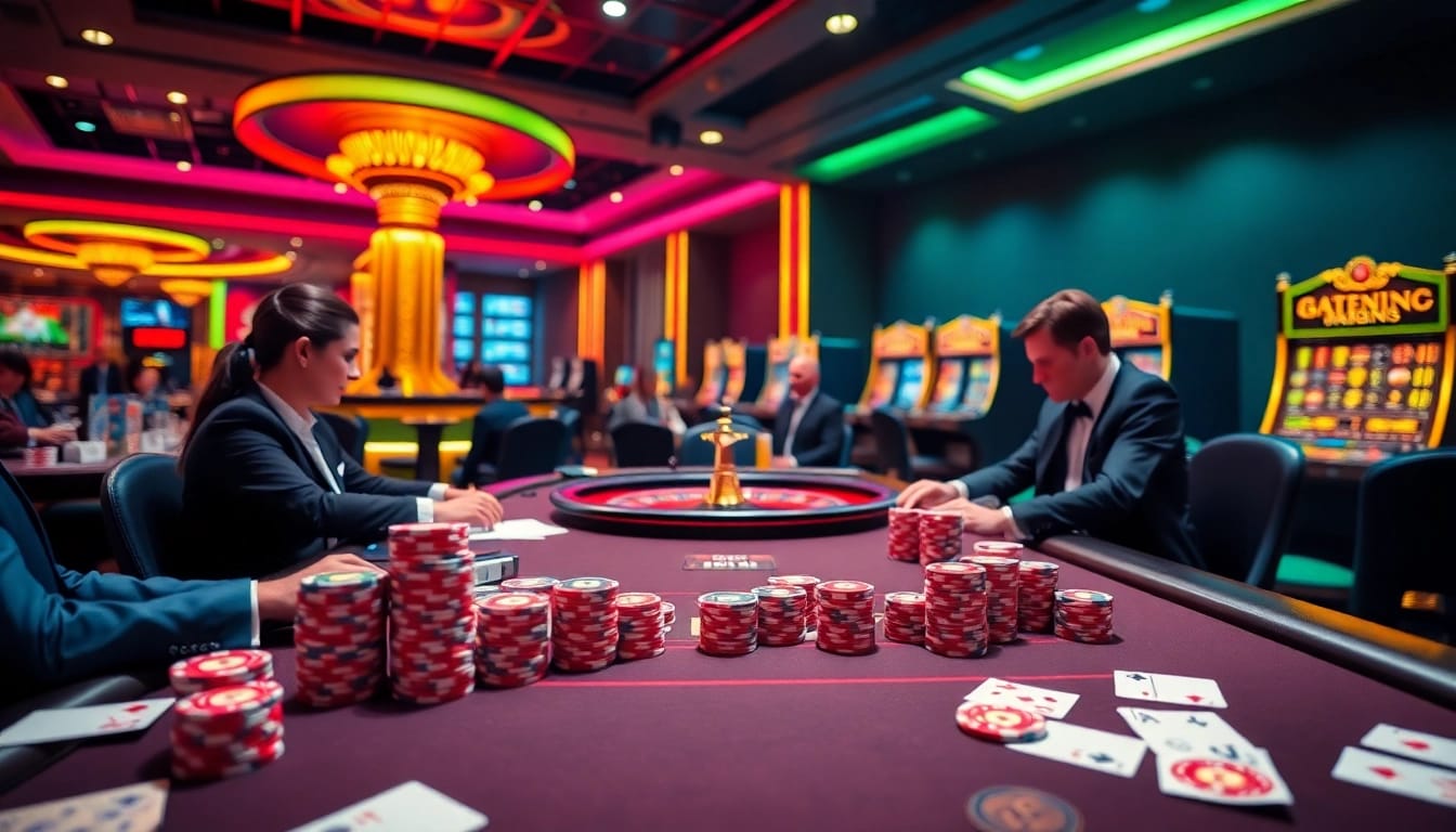 Experience high-stakes action at 789win with vibrant casino tables, poker chips, and thrilling gameplay.