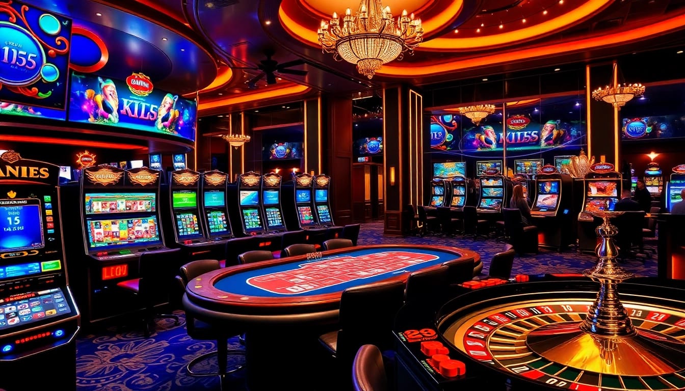 Experience the exciting games at https://sumvip.mom/, with vibrant casino visuals of slots and tables.