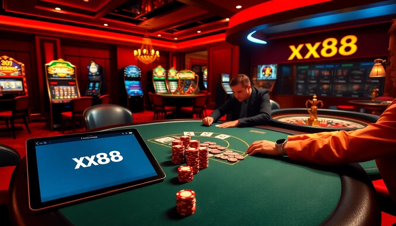 Experience luxury gambling at xx88 with poker, roulette, and an exciting atmosphere.