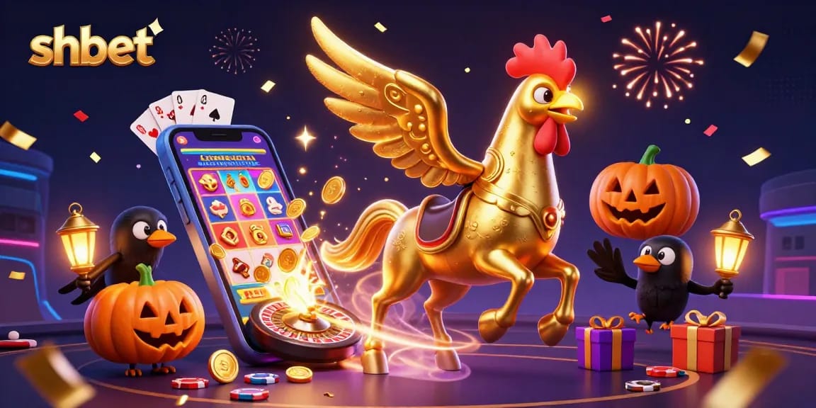 Experience the excitement of shbet with dynamic 3D casino elements and vibrant illustrations.
