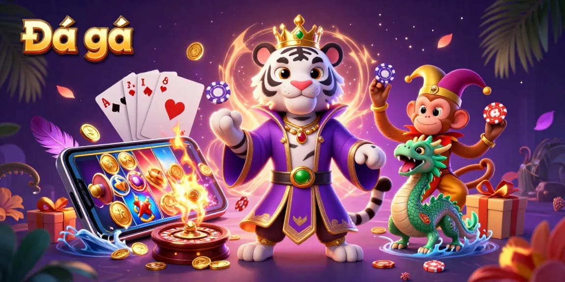 Engage in Đá gà action with vibrant characters and dynamic gaming elements in an immersive 3D setting.