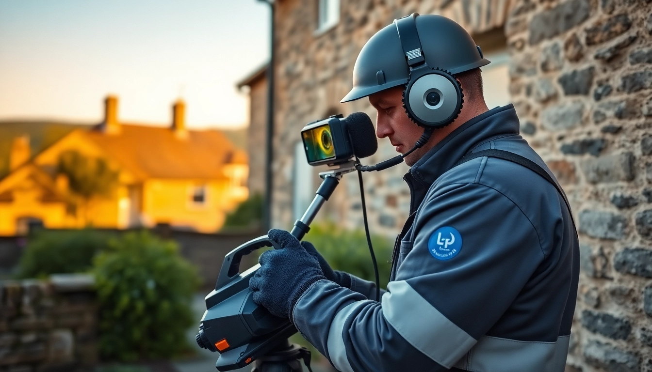 Professional technician performing Leak Detection Cornwall services using advanced tools.