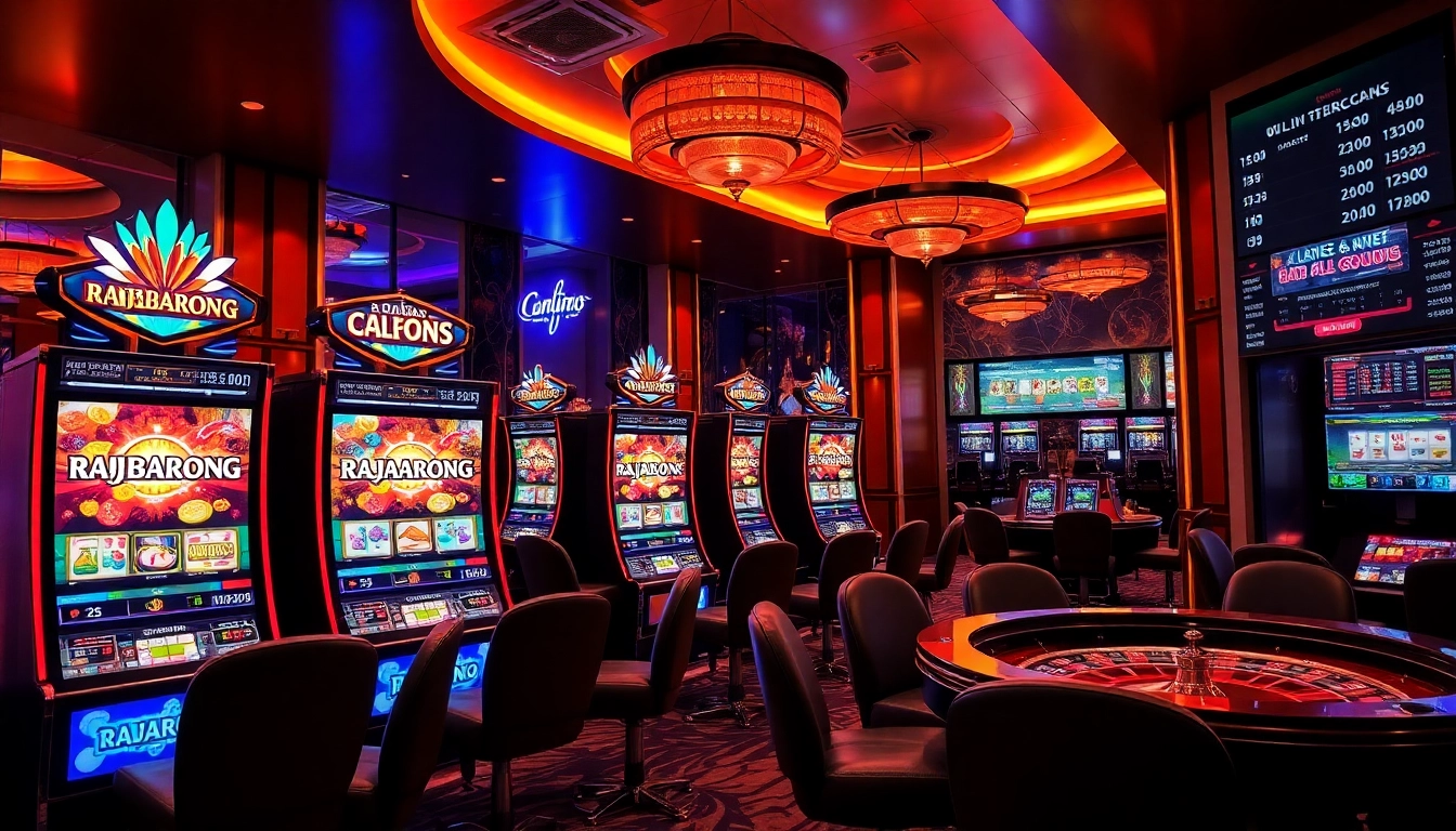 Experience the thrill of RAJABARONG slots with vibrant machines and exciting gameplay.