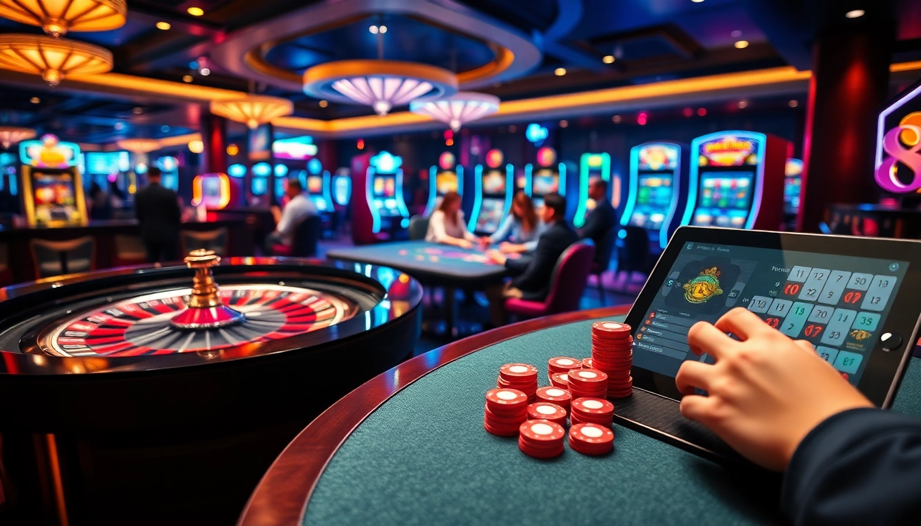 Experience the thrill of luck8 at a luxurious casino with roulette, poker, and slots.