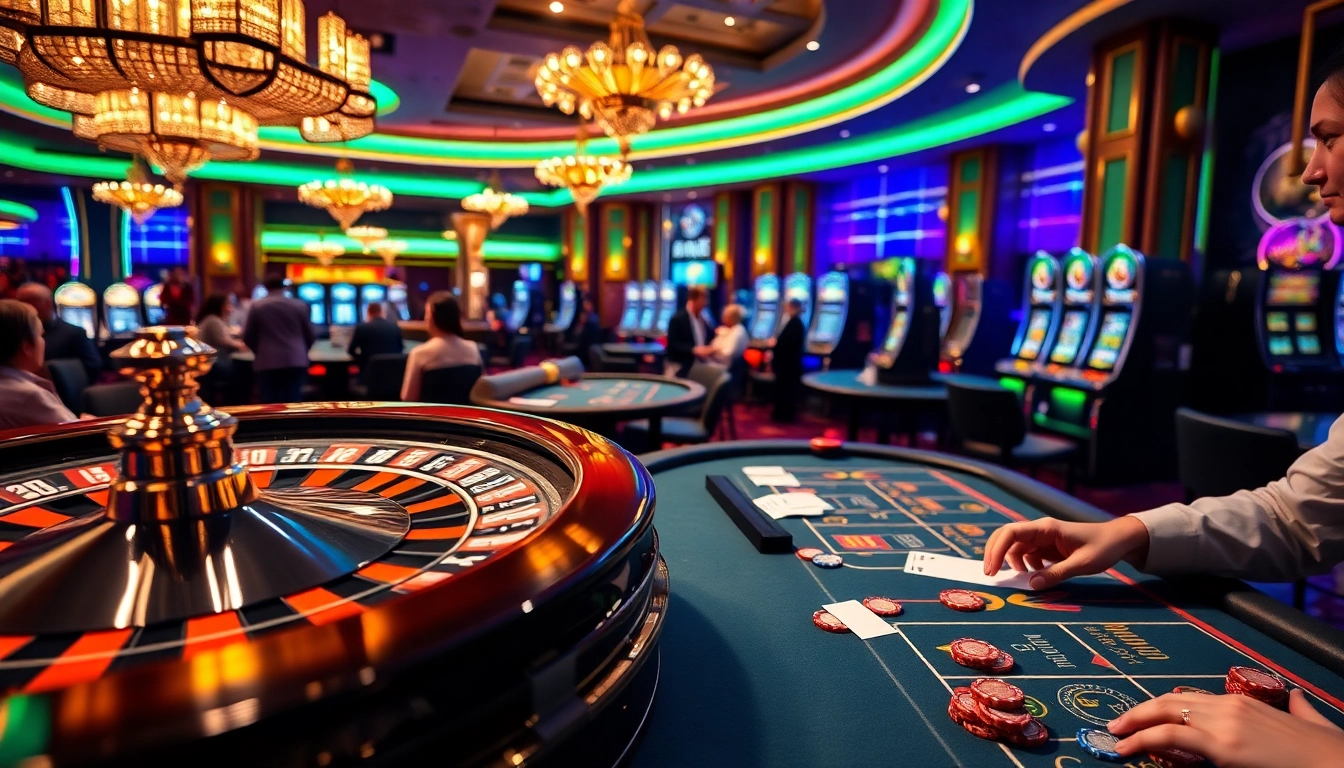 Experience the excitement of m.79king with players engaged at a luxurious live casino.