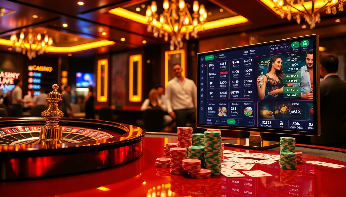 Exciting online gambling action at sc88.ad with colorful chips and roulette wheel.