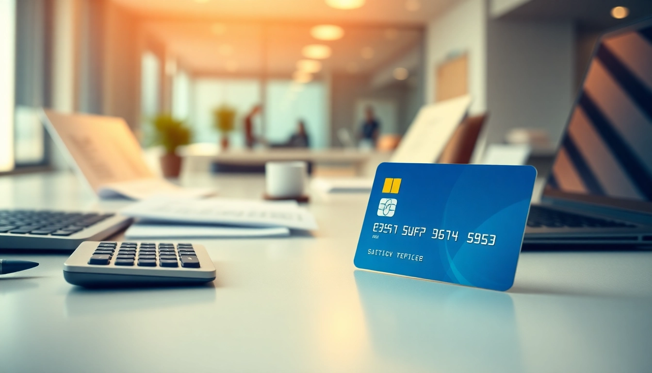 신용카드와 상품권이 포함된 금융 설정