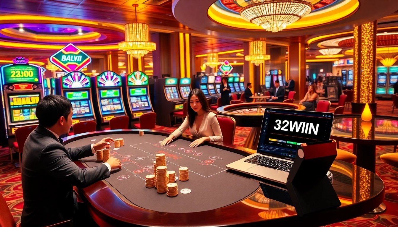 Winning at the casino with thrilling games at https://32win2025.online/, including poker tables and slot machines.