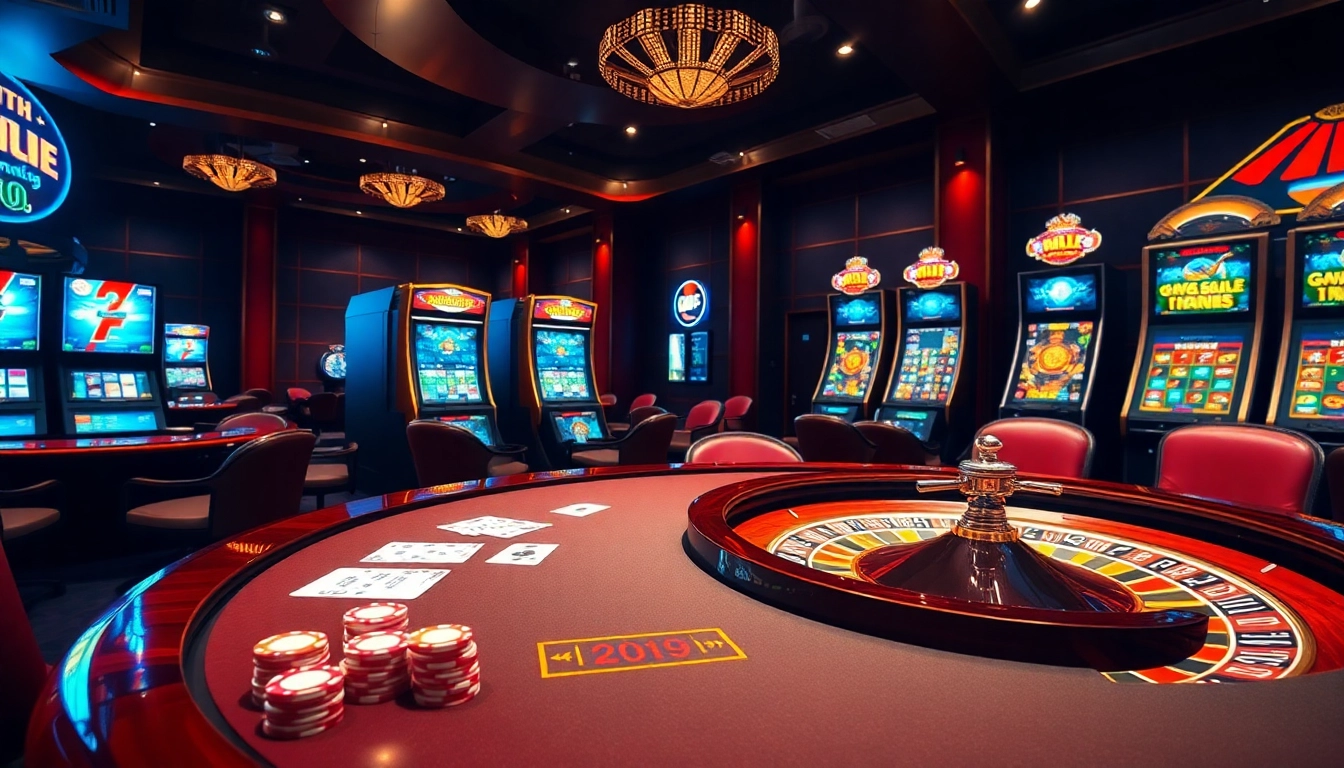 Engage in thrilling gameplay at hay88.page with exciting casino tables and vibrant poker chips.