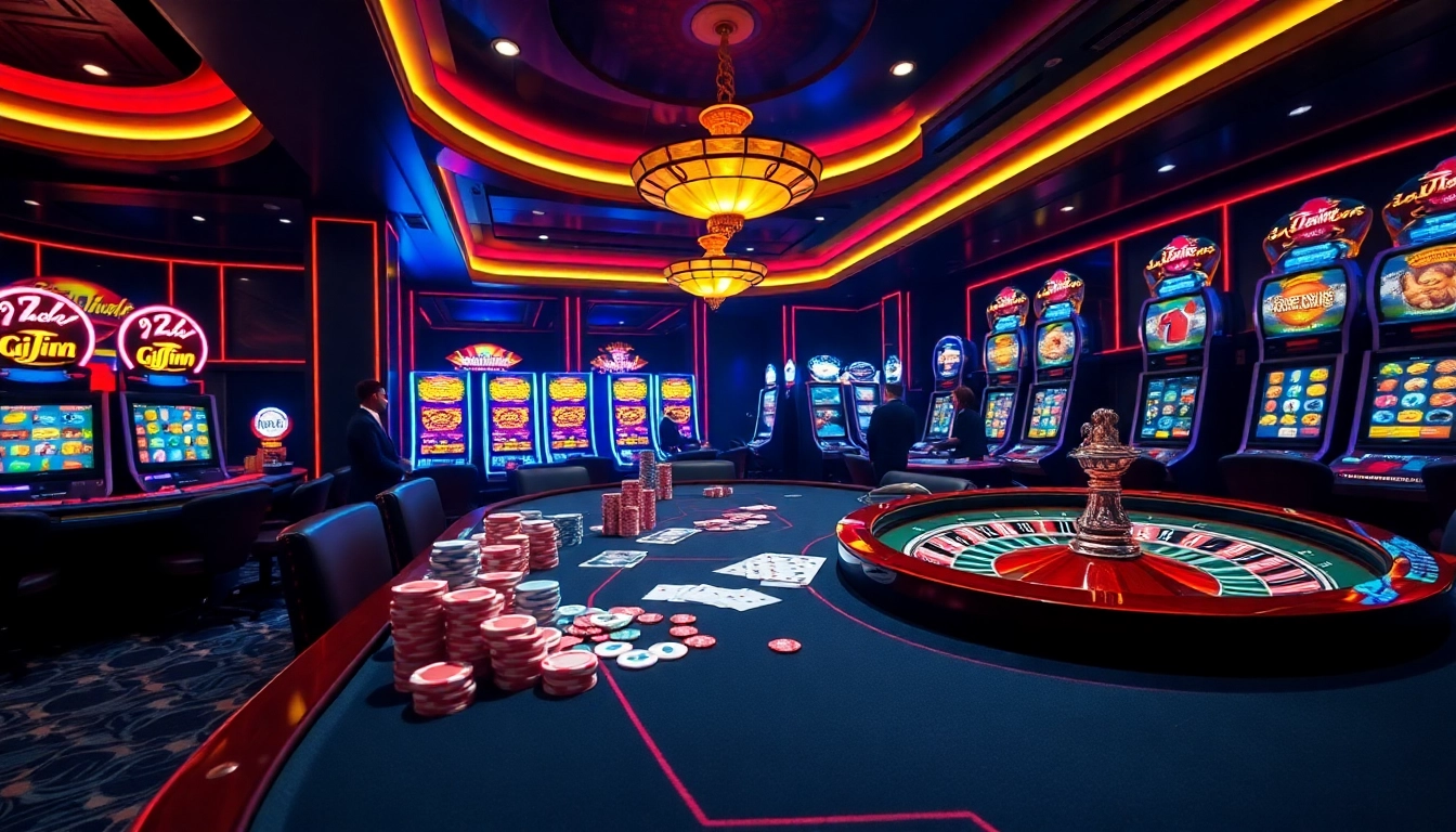 Experience thrilling gambling action at 789win trang chu with vibrant casino elements.