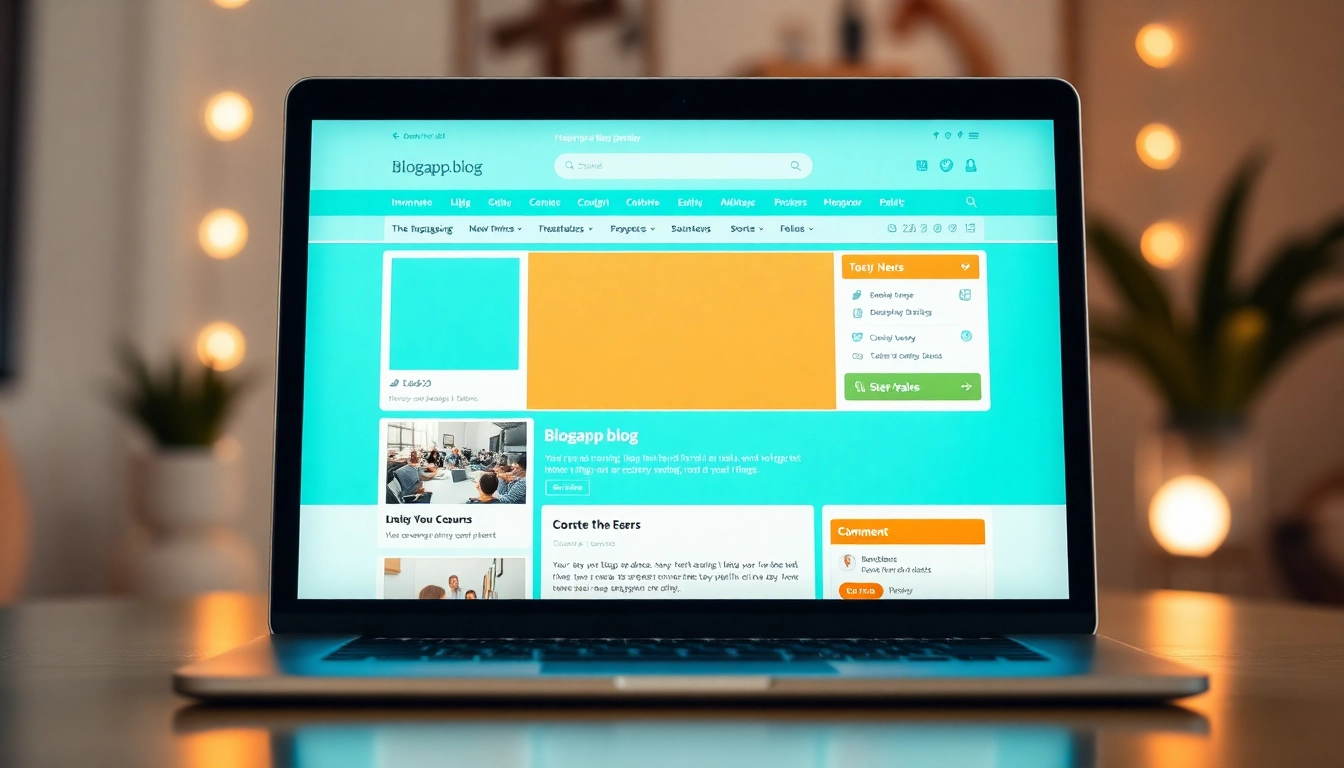 Dynamic interface of blogapp.blog showcasing engaging blog posts and user interaction.
