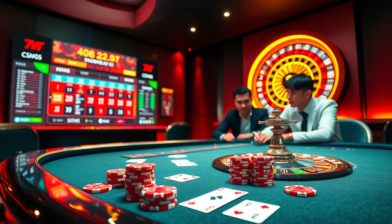 Experience thrilling bets and live action at 7m cn casino tables with vibrant poker setups.