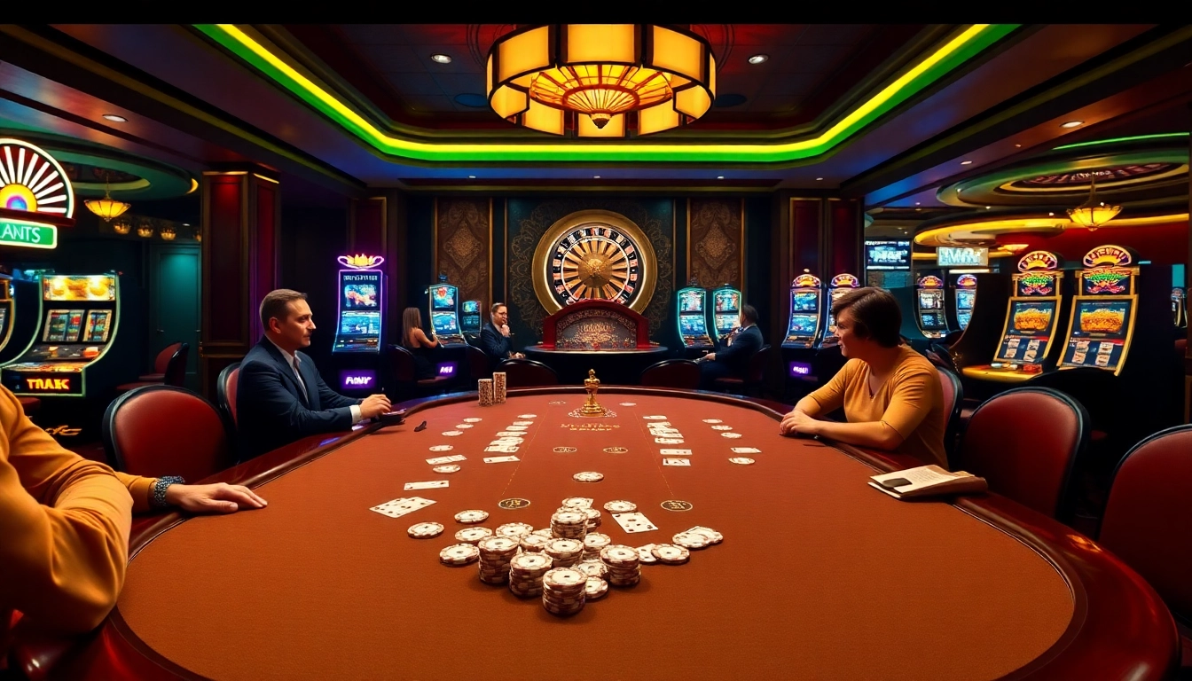 Experience the excitement of high-stakes poker at kkwin's luxurious casino table.