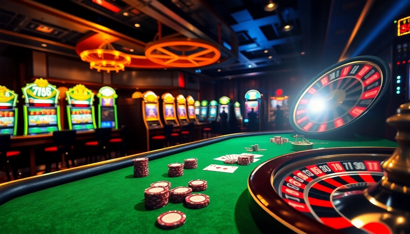 God345 poker table bursting with energy, vibrant chips, and excitement in a luxury casino.