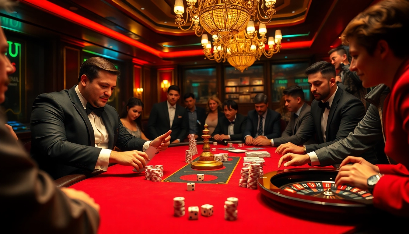 Intense players engaging in high-stakes poker at a luxurious casino table with 11UU branding elements.