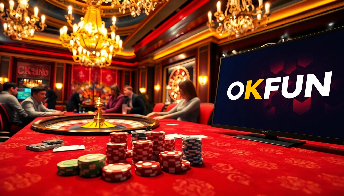 Engage in thrilling gameplay at OKFUN link while betting on poker and roulette.