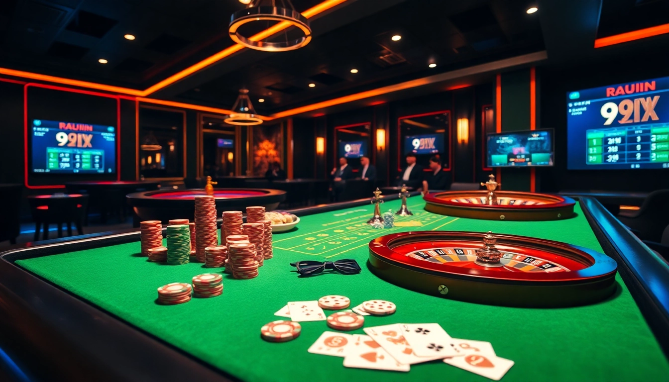 Experience the thrill of live betting with link vào 99WIN at a vibrant casino table full of action.