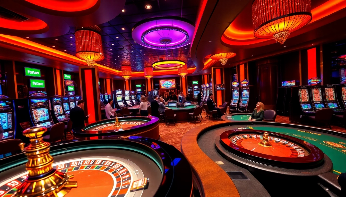 Experience the thrilling action at TV88's casino with vibrant games and elegant players.