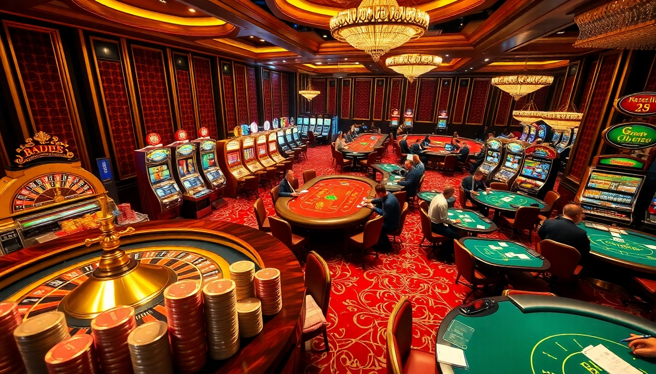 Players enjoying high-stakes Baccarat at XX88 casino, surrounded by luxury and excitement.