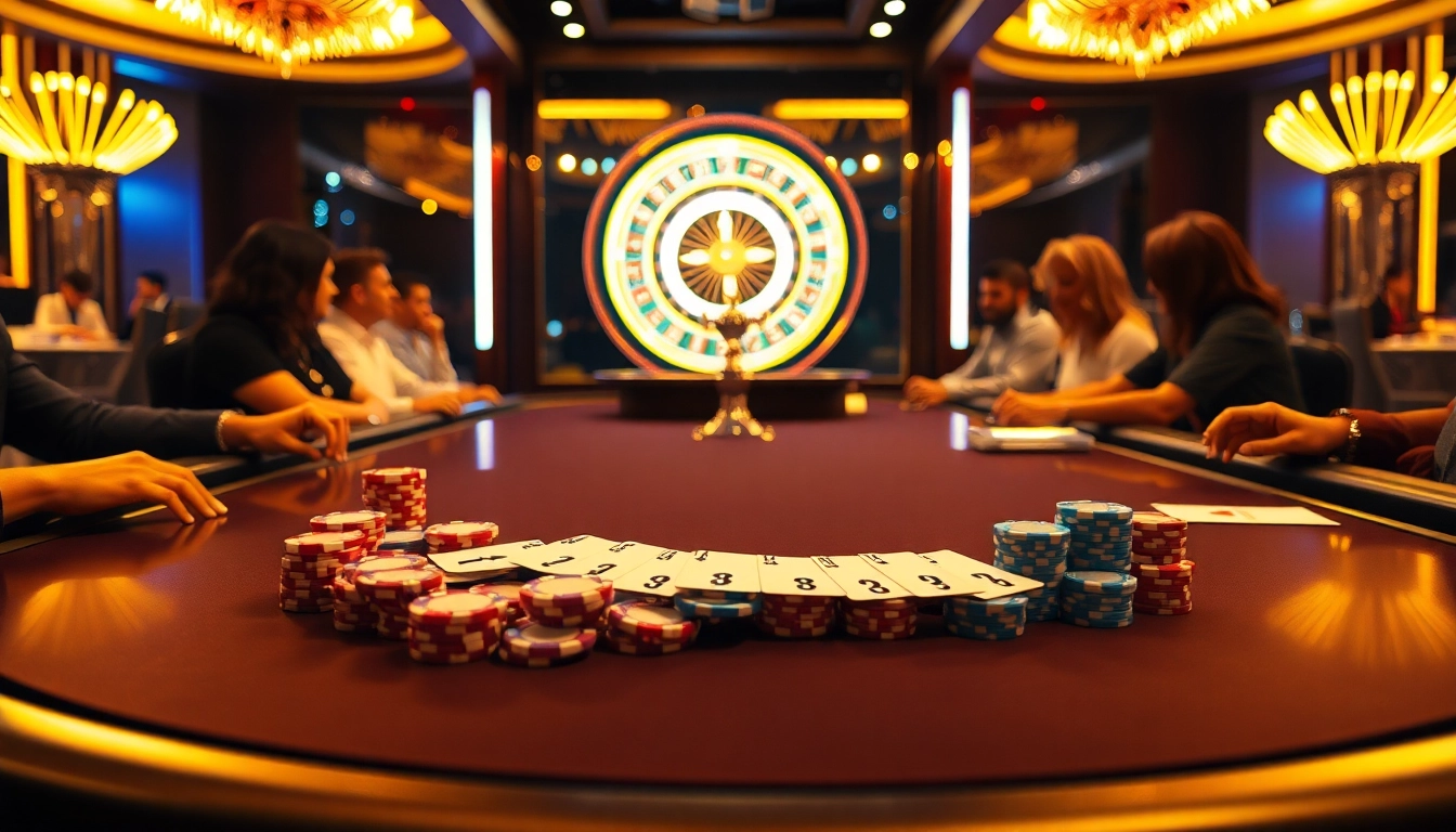 Engage with the thrill of s8 poker games at a luxurious casino table.
