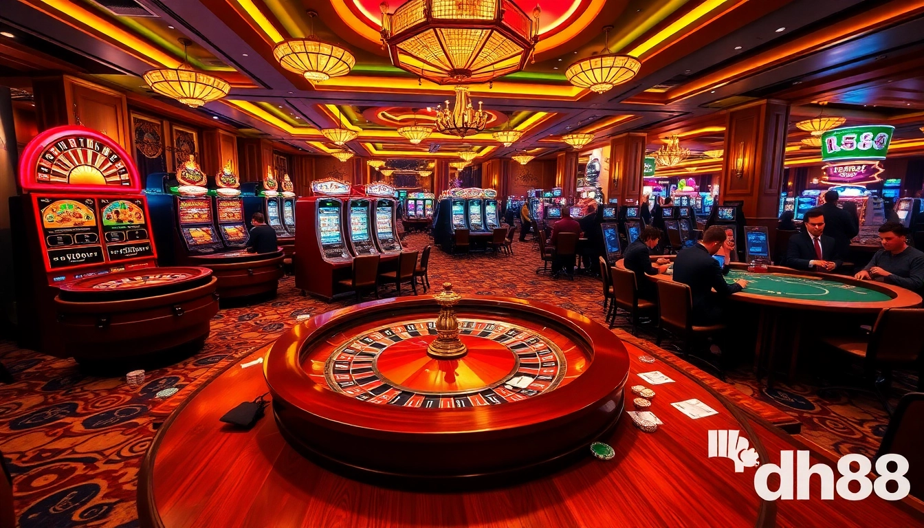 Experience excitement at dh88 casino with vibrant gaming tables and rewarding slot machines.