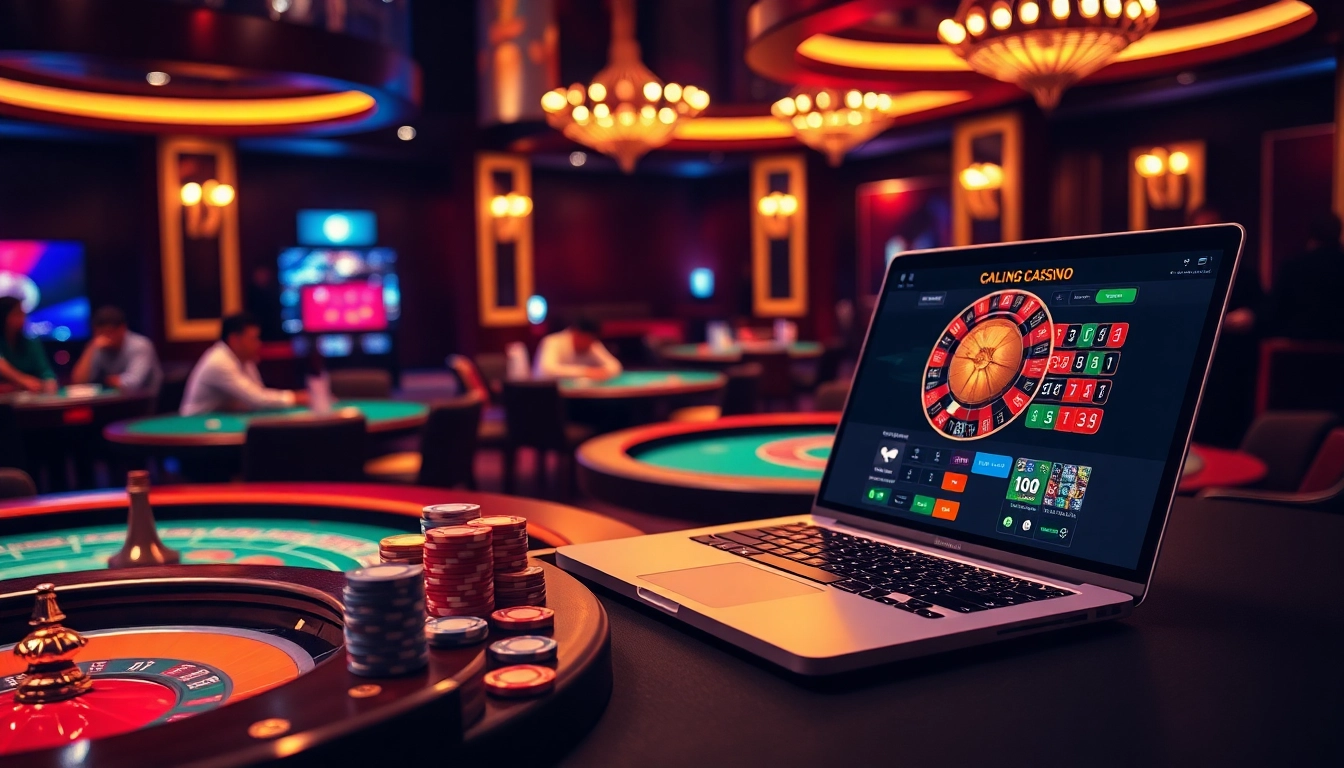 Experience the thrill of PS99 gaming with vibrant casino tables and colorful poker chips.