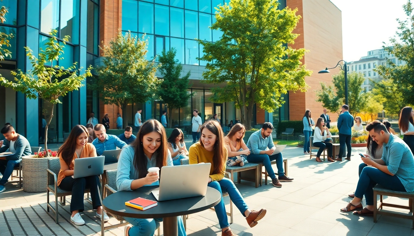 Engaging scene of students at Istanbul Medipol University apply, highlighting academic collaboration and diversity.