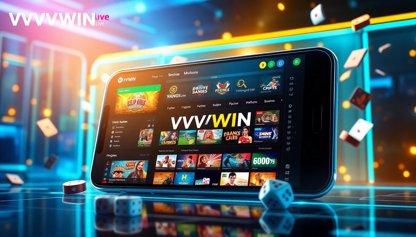 Experience the thrill of online betting with vvvwin88.live, showcasing vibrant casino games and sports betting.