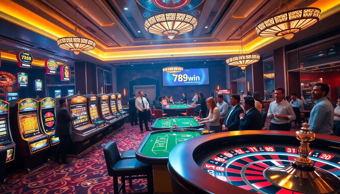Experience the thrill of high-stakes gaming at 789win with vibrant casino visuals filled with excitement.