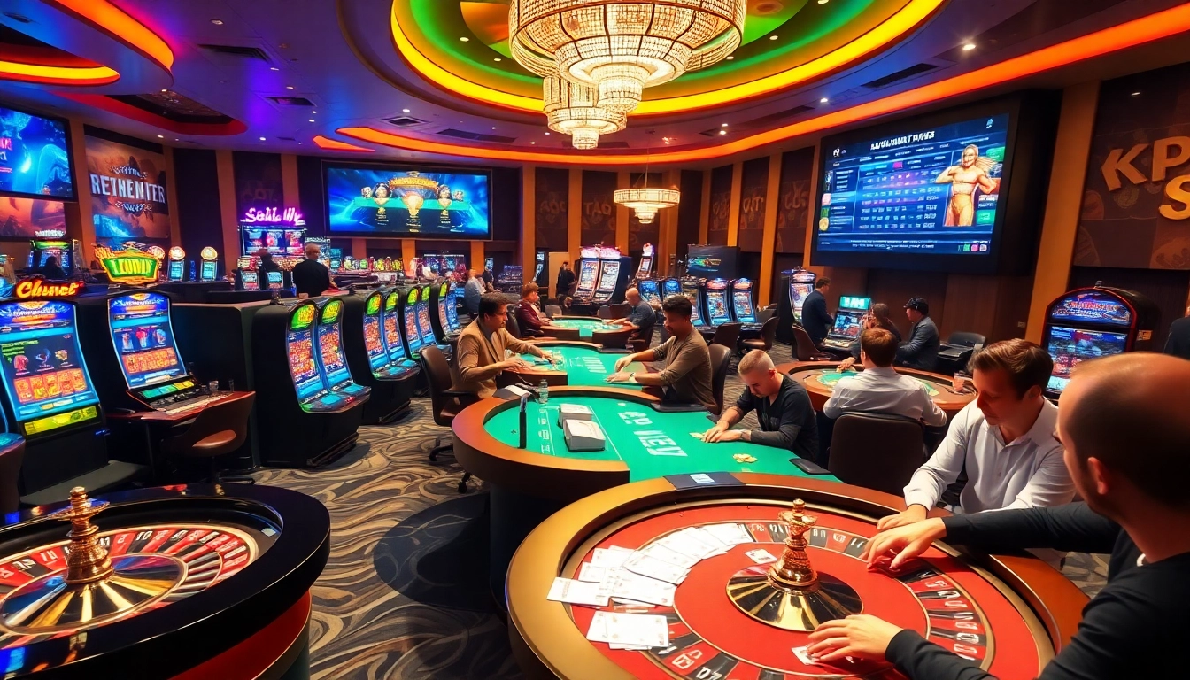 Experience thrilling gameplay at KJC, where skilled gamblers engage in card games and visit roulette tables.