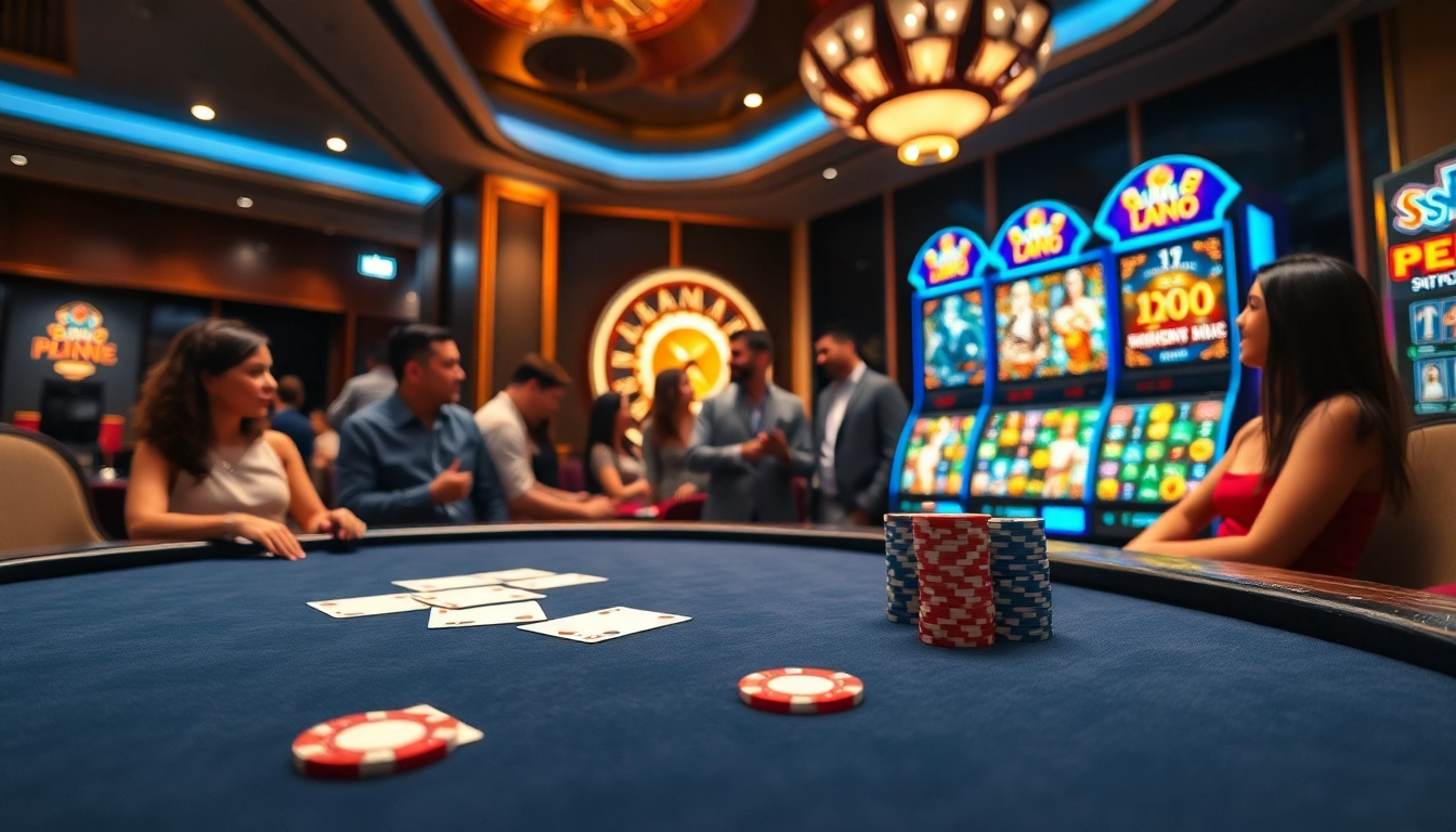 Experience the excitement of gambling at xin88 com with vibrant slot machines and poker tables.