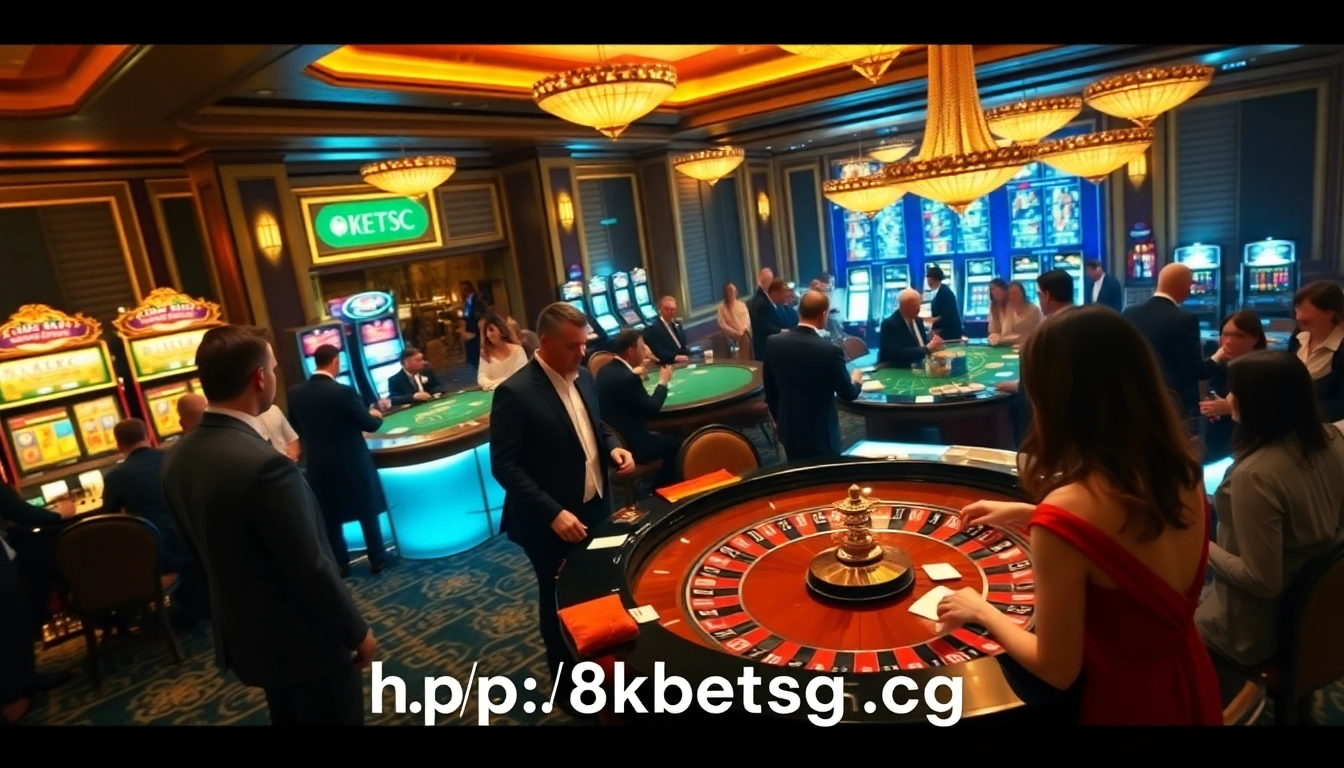 Experience high-stakes gaming at http://8kbetsg.com with vibrant casino visuals and engaging gameplay scenes.