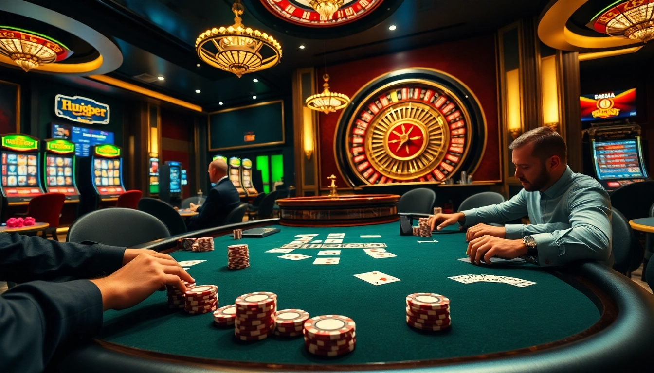 Players strategizing at a high-stakes poker table at au88bet.it.com Casino.