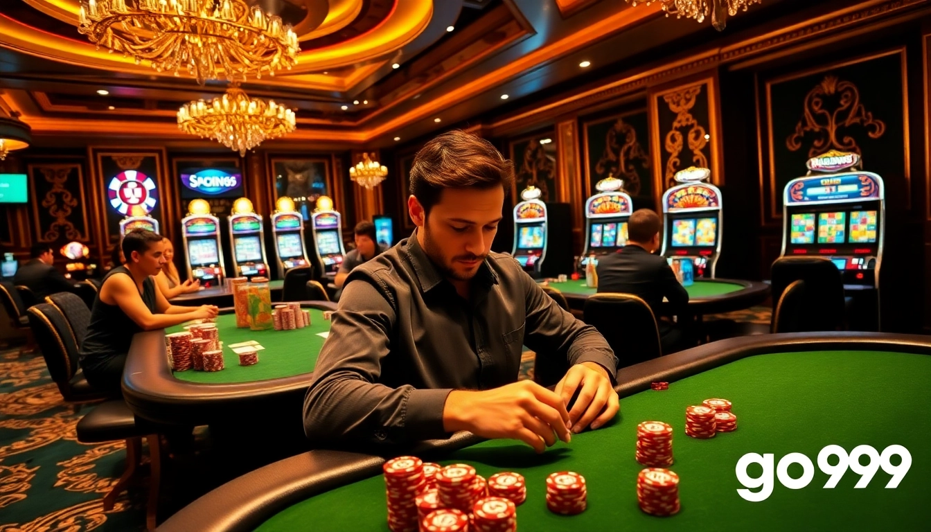 Place your bets at the glamorous go99 casino with captivating poker action and vibrant gaming atmosphere.