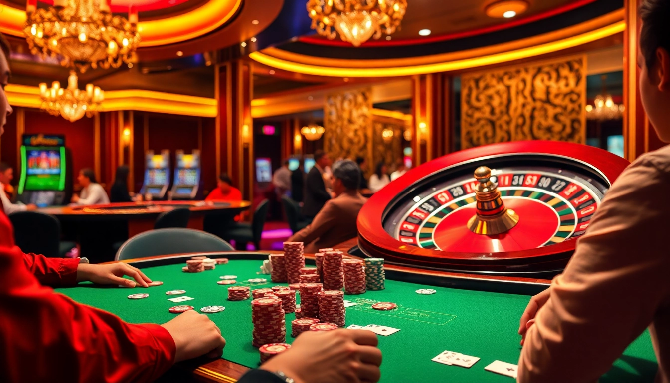 Experience the thrill of gambling with high-stakes poker at https://uu8802.com/ featuring vibrant casino elements.